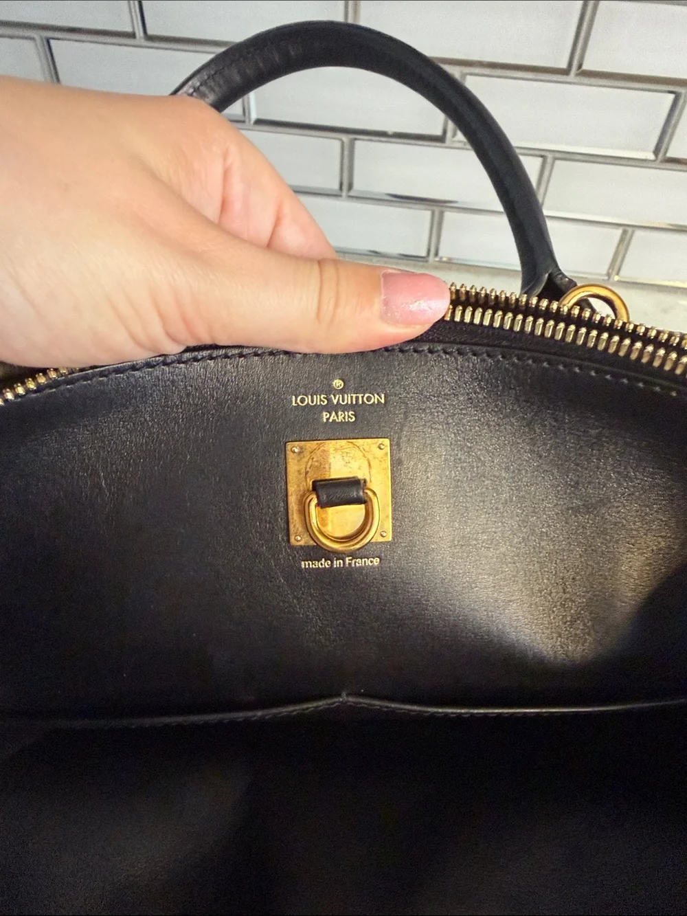 Louis Vuitton structured black