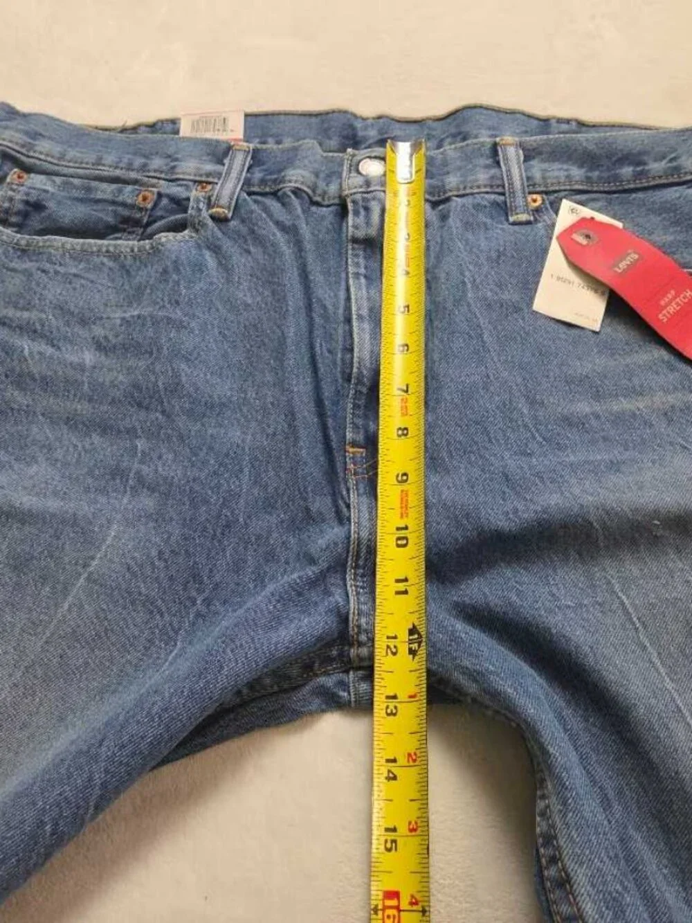 New 38x32 Levi's 502 regular Taper fit Warp Stretch jeans in Surrender denim
