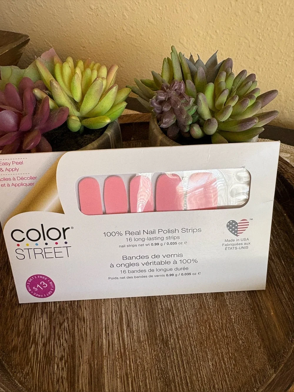 Color Street Pink Lemonade Nail Polish Strips