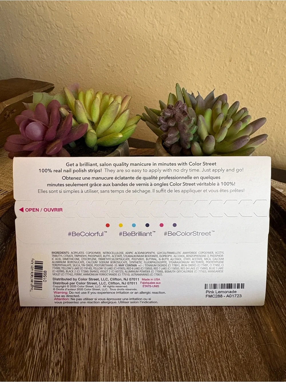 Color Street Pink Lemonade Nail Polish Strips