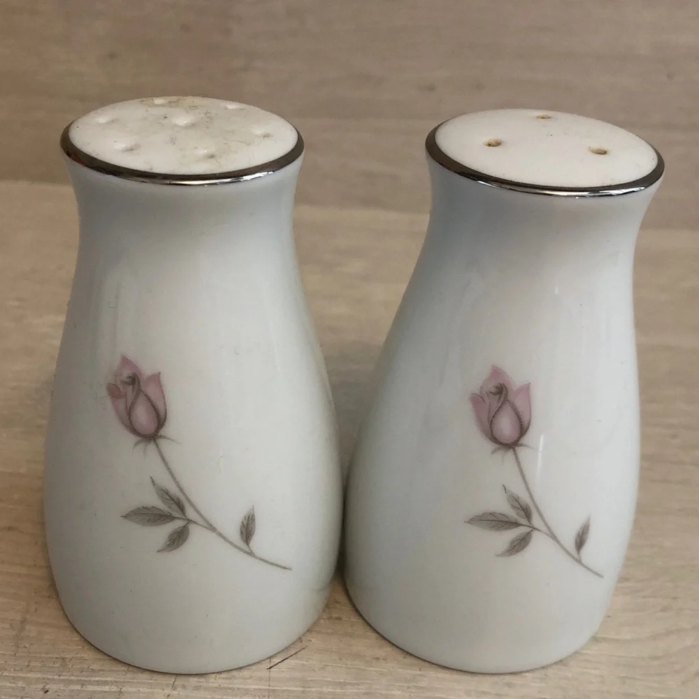 Vintage Noritake Pasadena (pattern #6311) Porcelain Salt & Pepper Shakers Japan