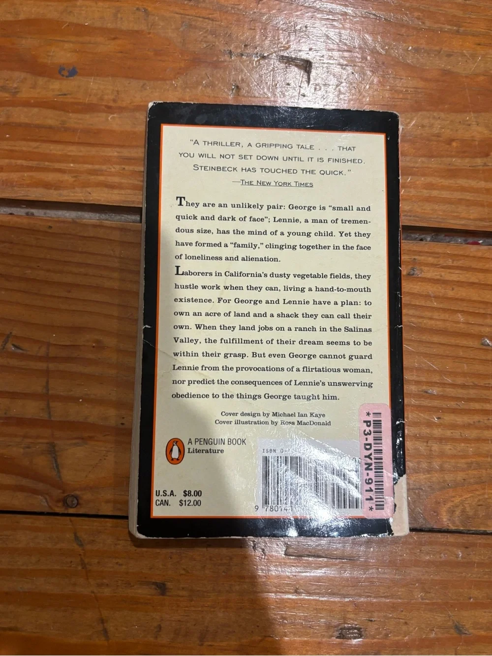 (618) OF MICE & MEN BOOK