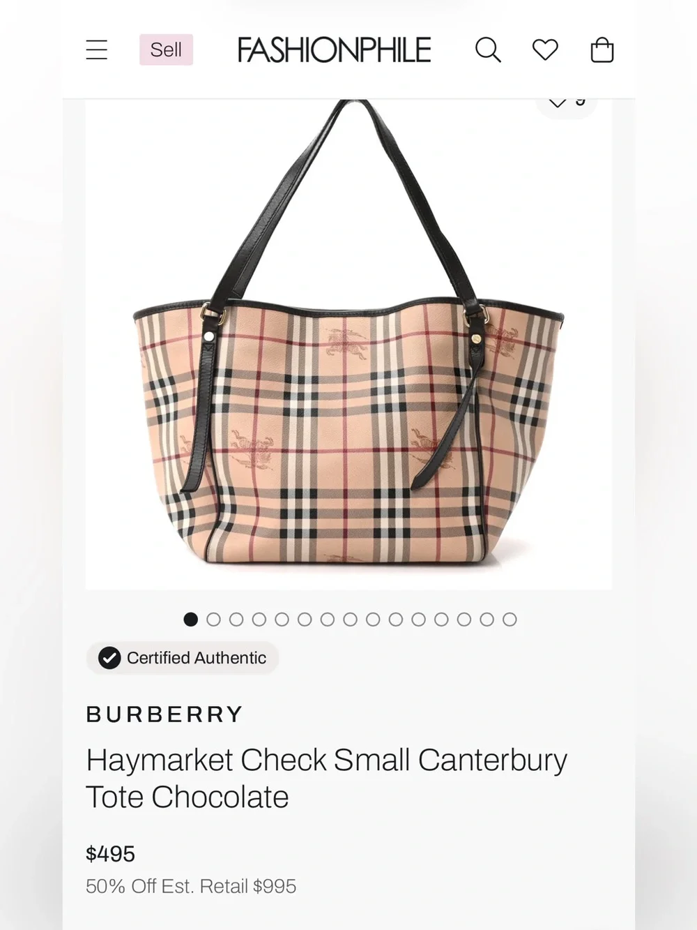 Burberry pouch felt