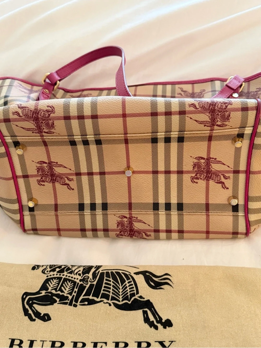 Burberry 19x10 pouch interior