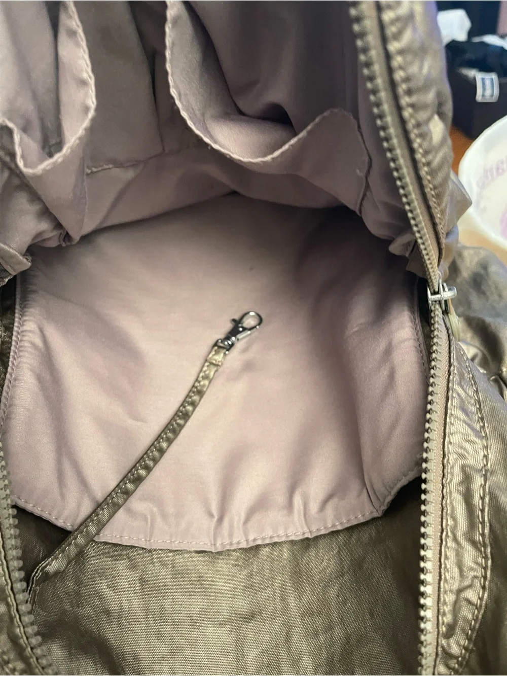 Kipling Metallic Silver Men's Backpack