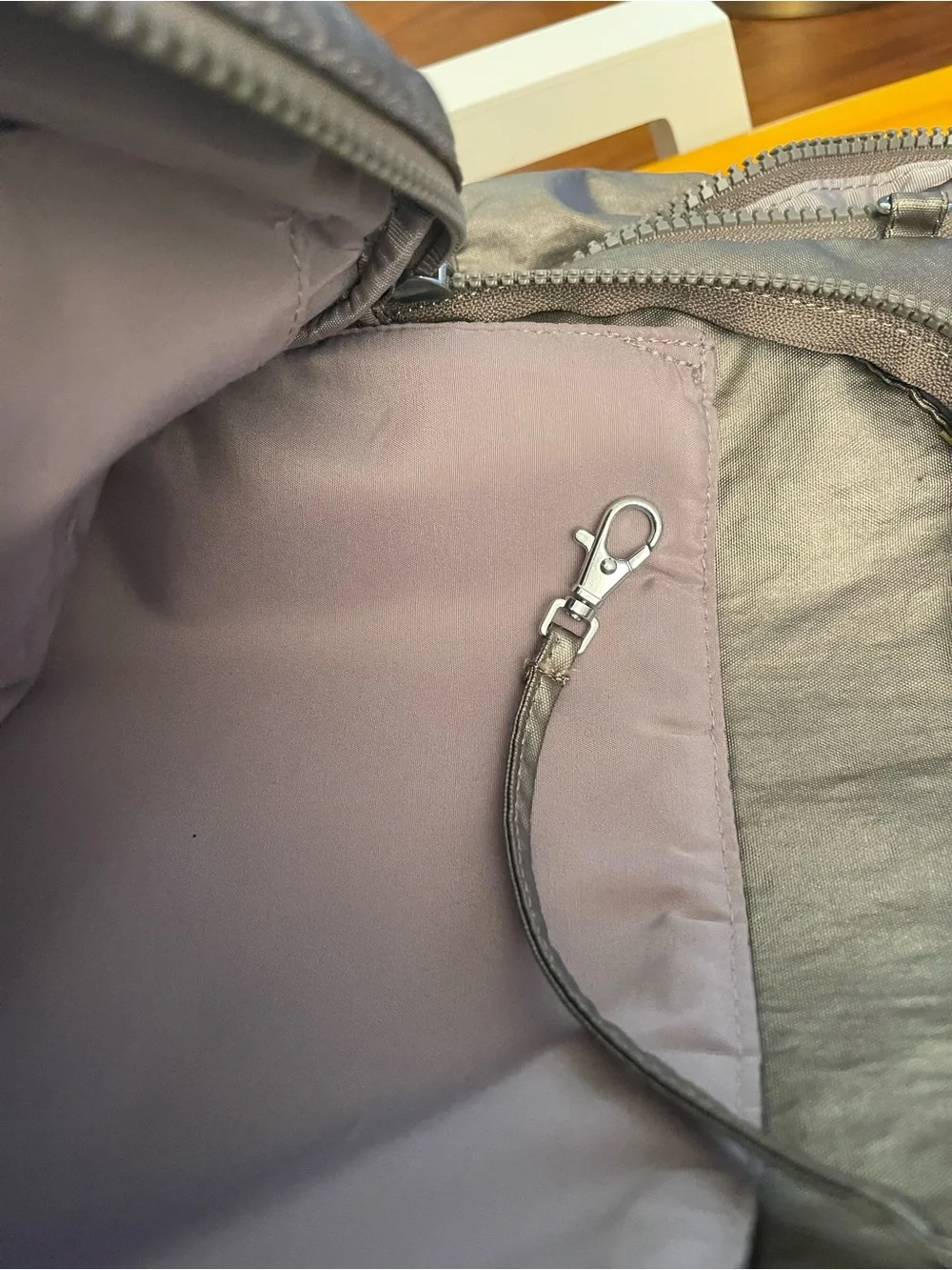 Kipling Metallic Silver Men's Backpack