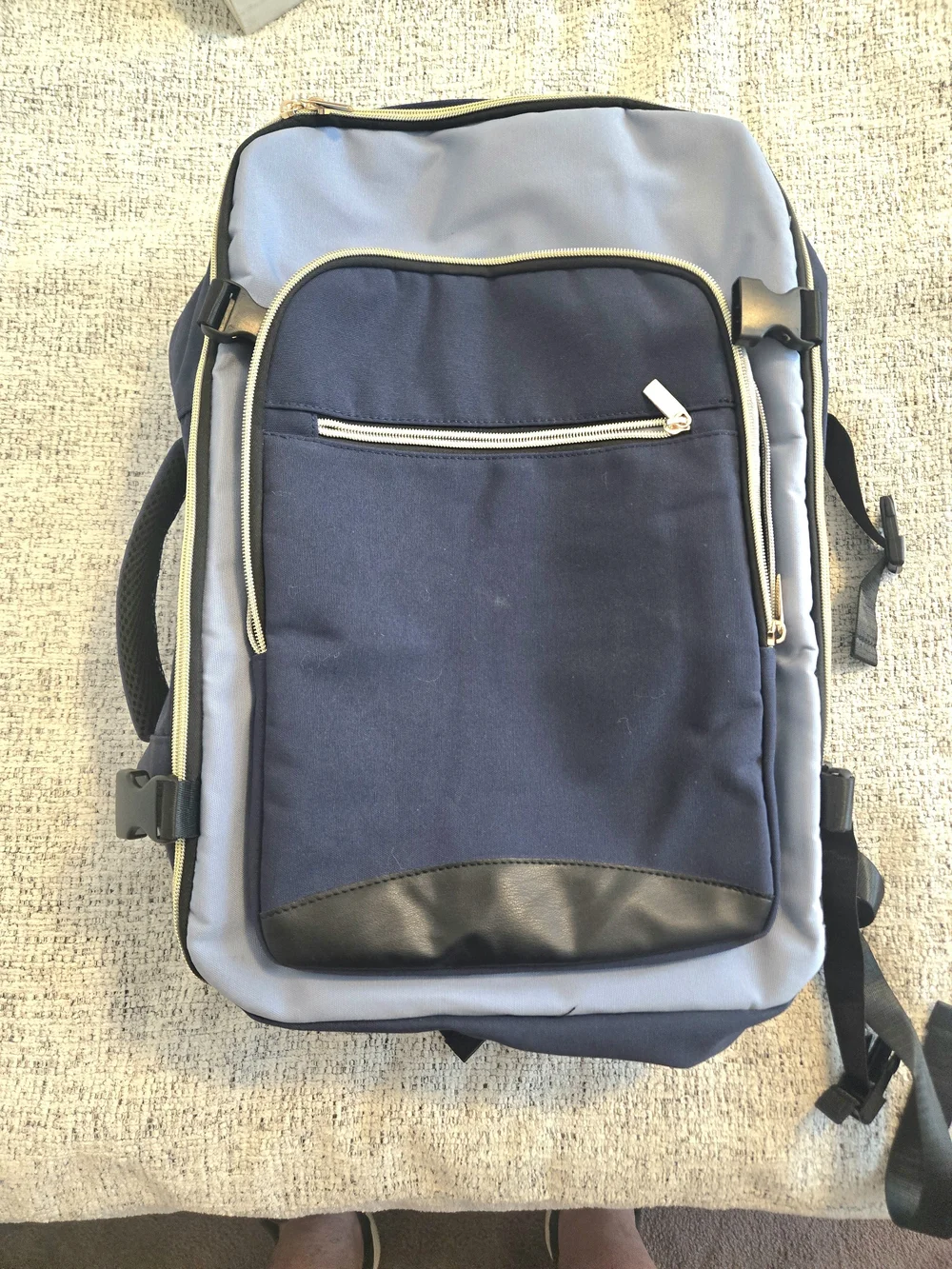 Resorts Navy Overnight & Laptop Backpack with Matching Pouches
