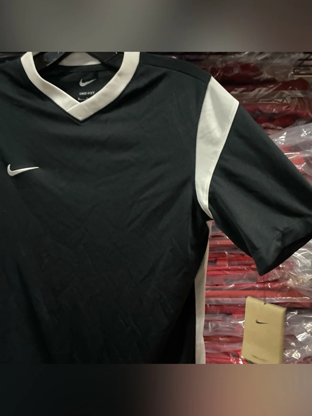 Nike Derby III Soccer Jersey NWT Kids XL Black/White DRI-FIT CW3834-010