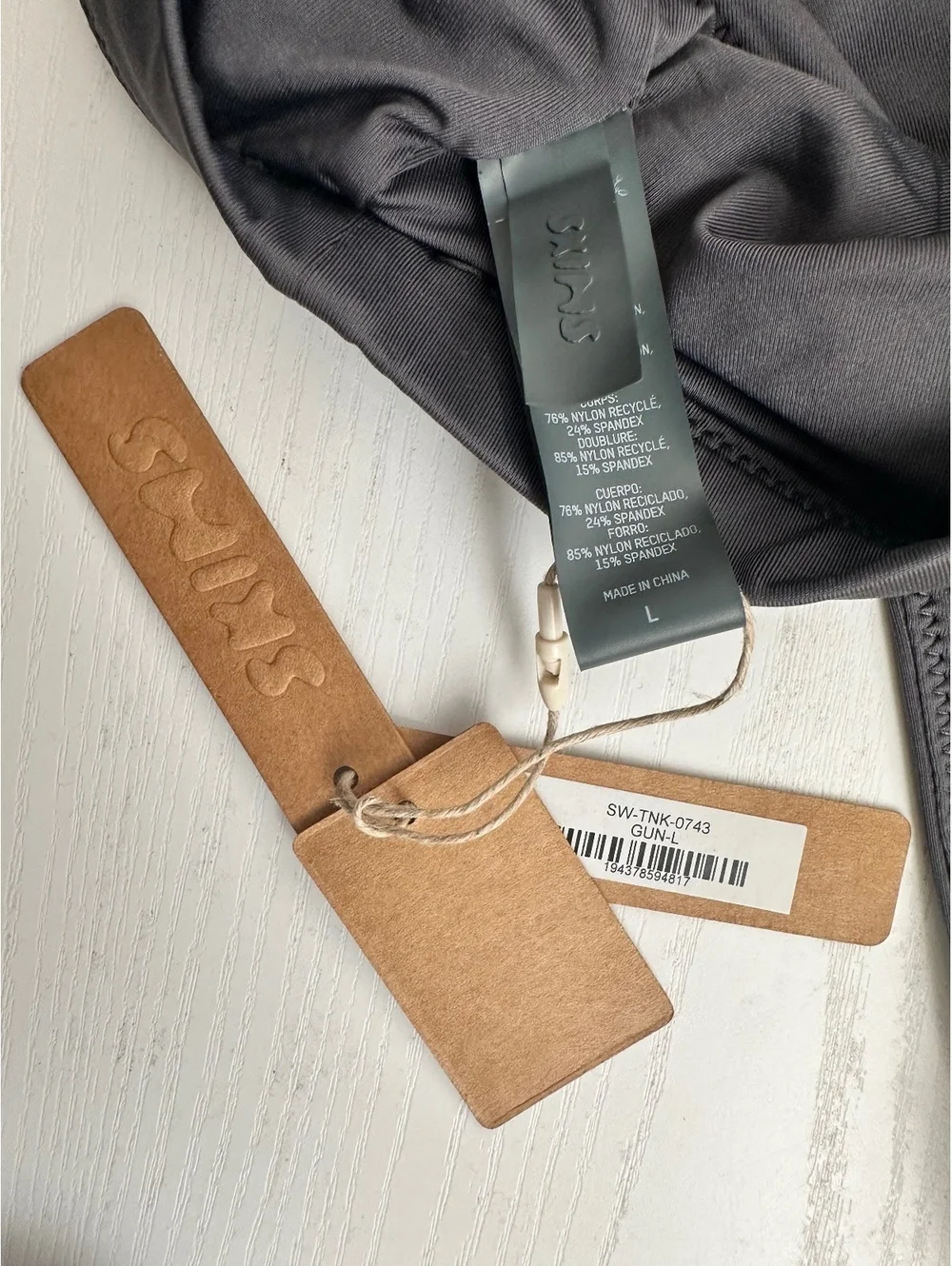 SKIMS gunmetal length