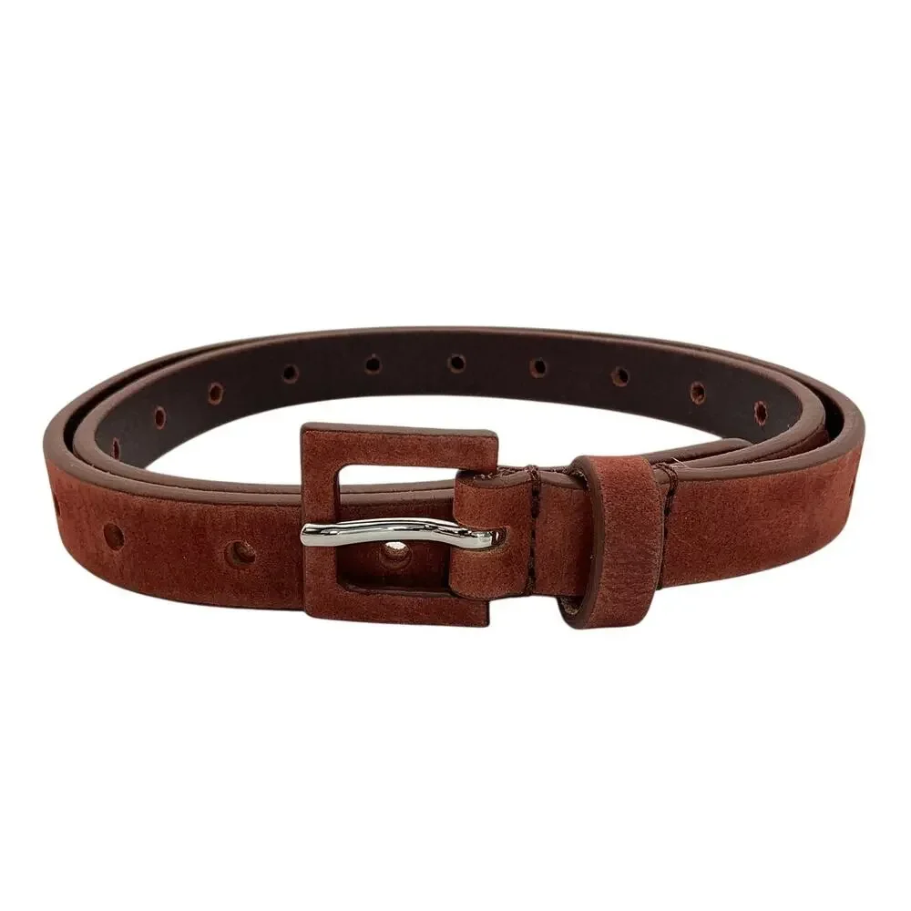 Frank & Eileen Suede Brown Cara Belt Size XS / S