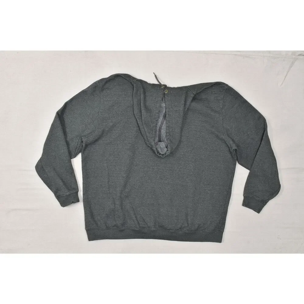 Carhartt Hoodie Mens 2XL Loose Fit Charcoal Gray K121 Midweight Pullover Sweater