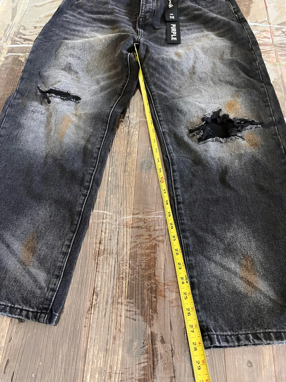 Purple men jeans