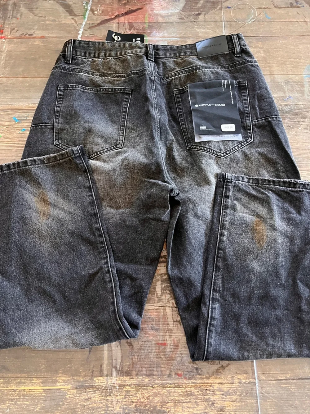 Purple men jeans