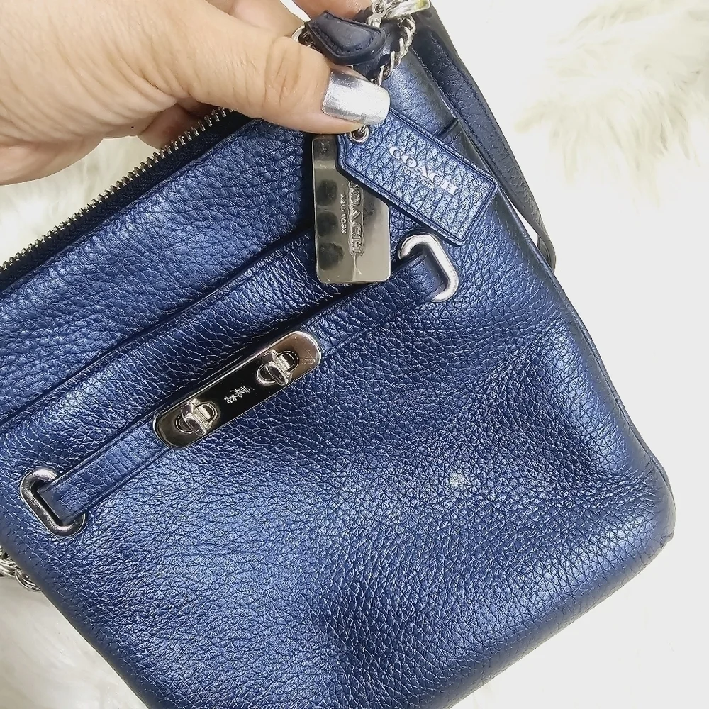 Coach blue crossbody