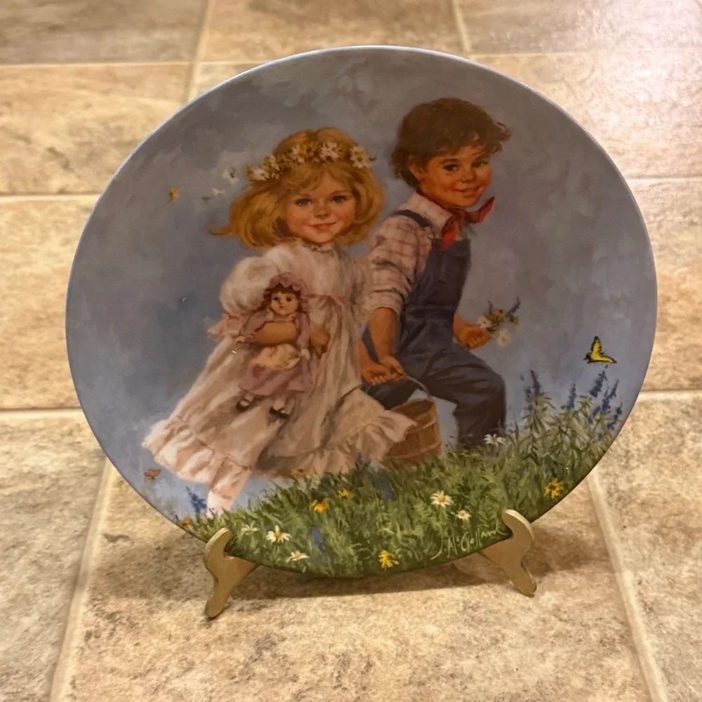 Reco Jack and Jill John McClelland Mother Goose Collector‎ Plate 1986 8.5