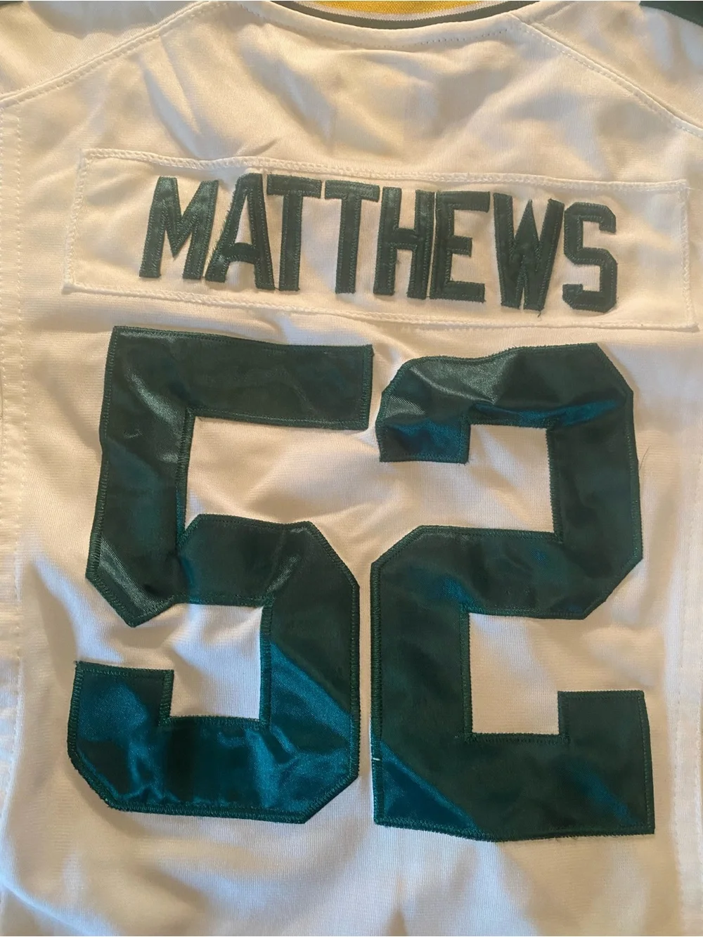 Women’s medium Clay Matthews #52 Green Bay Packers White Game Jersey