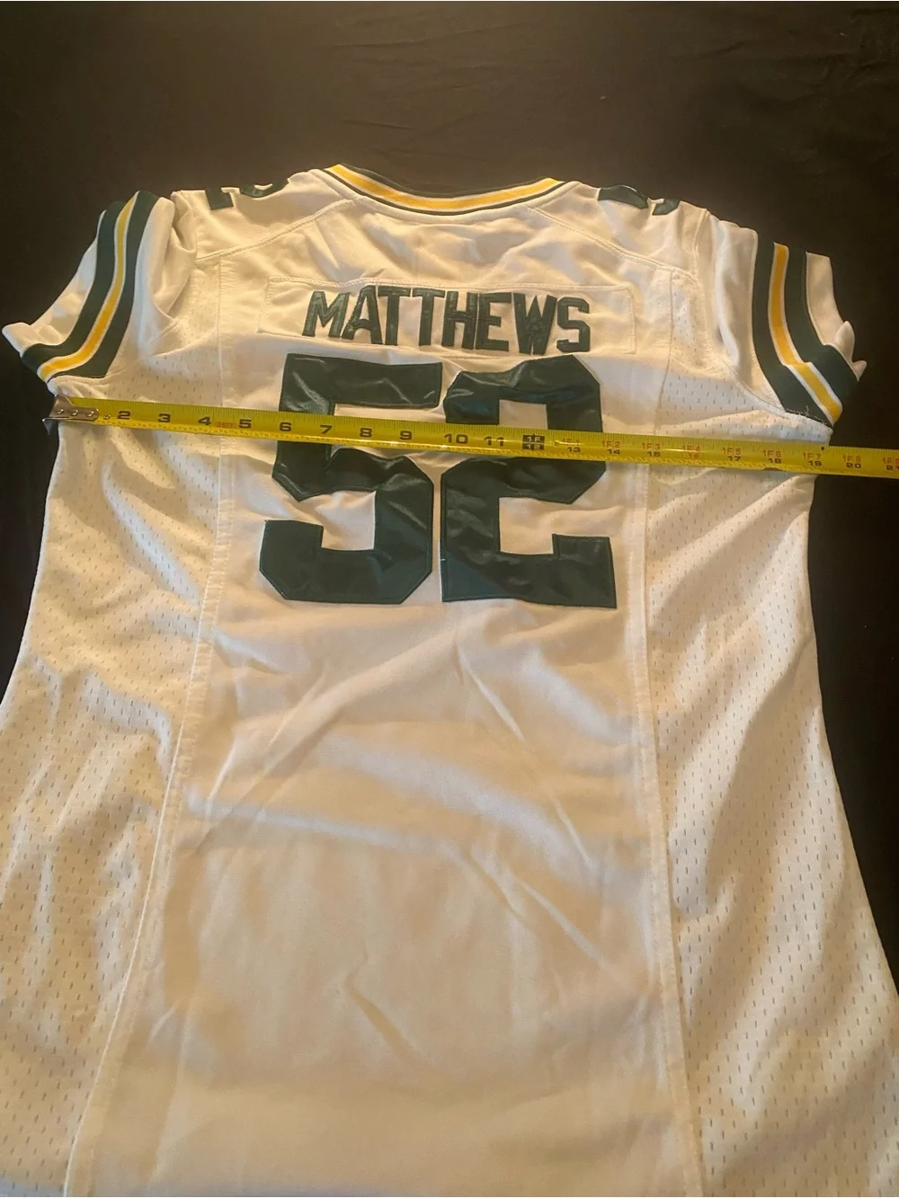 Women’s medium Clay Matthews #52 Green Bay Packers White Game Jersey