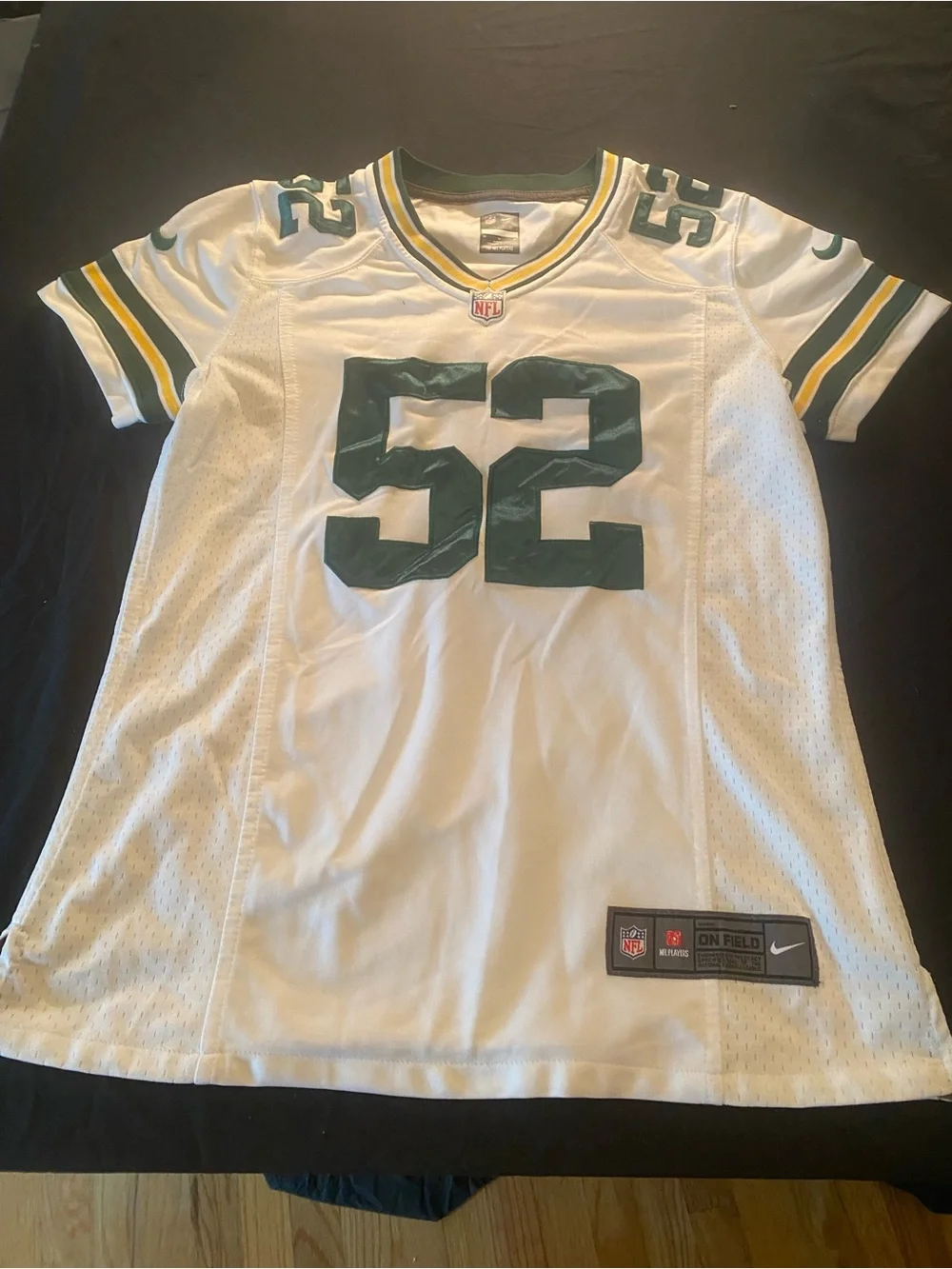 Women’s medium Clay Matthews #52 Green Bay Packers White Game Jersey