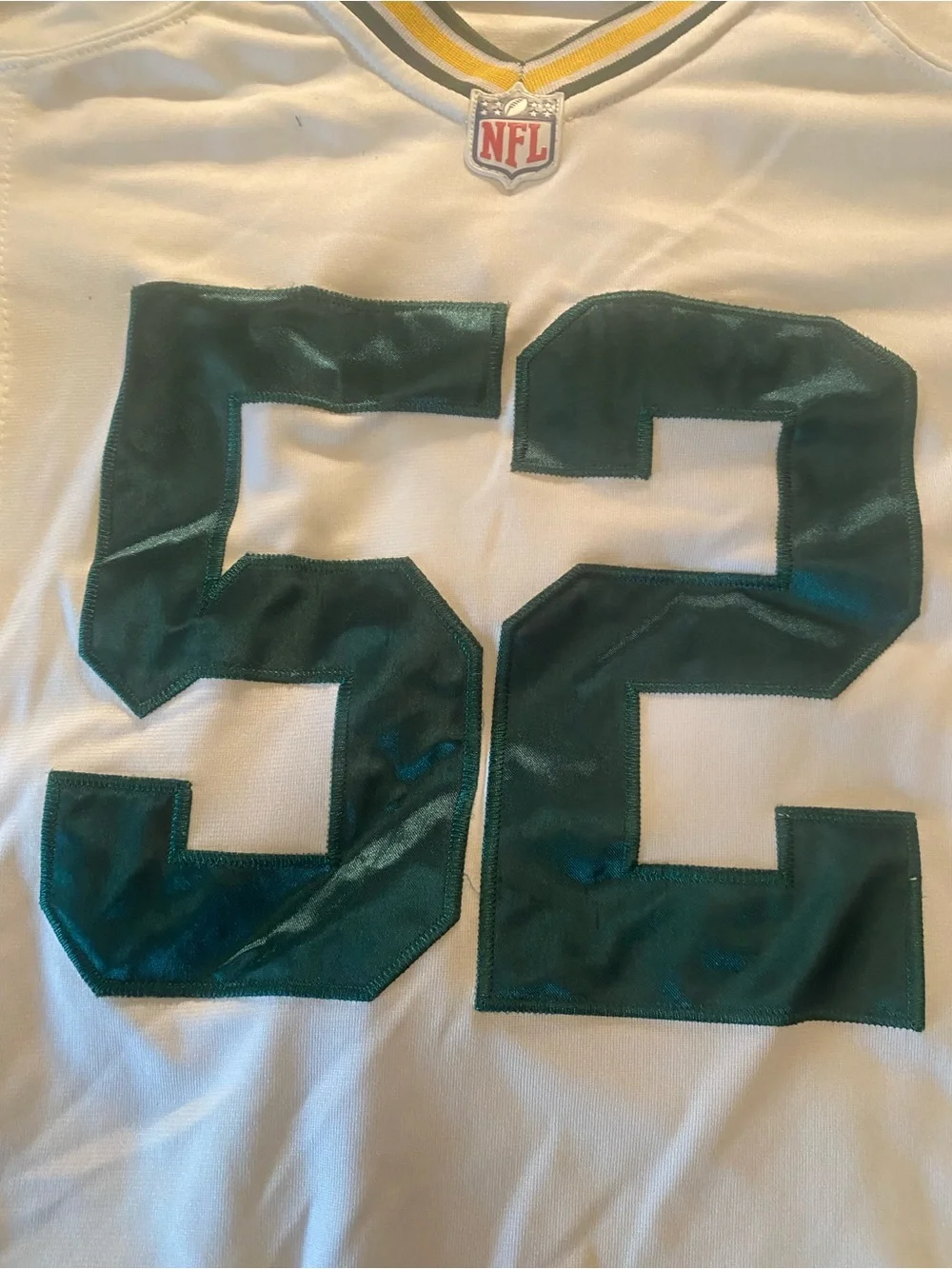 Women’s medium Clay Matthews #52 Green Bay Packers White Game Jersey