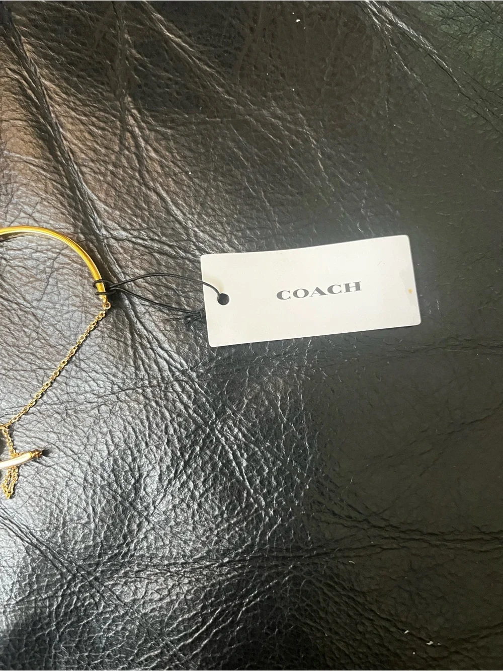 Coach gold tone
