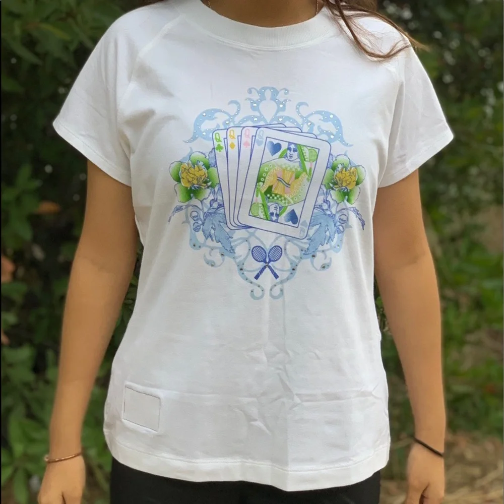 Nike brs white tennis and card shirt
