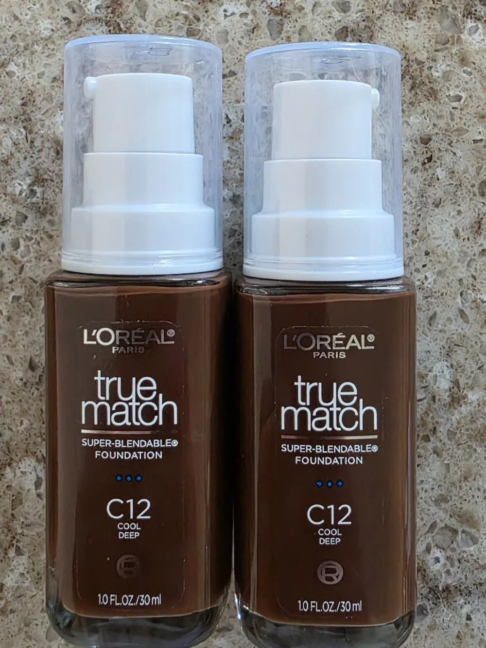 L'Oréal True Match Foundation C12 Cool Deep Bundle of 2 New