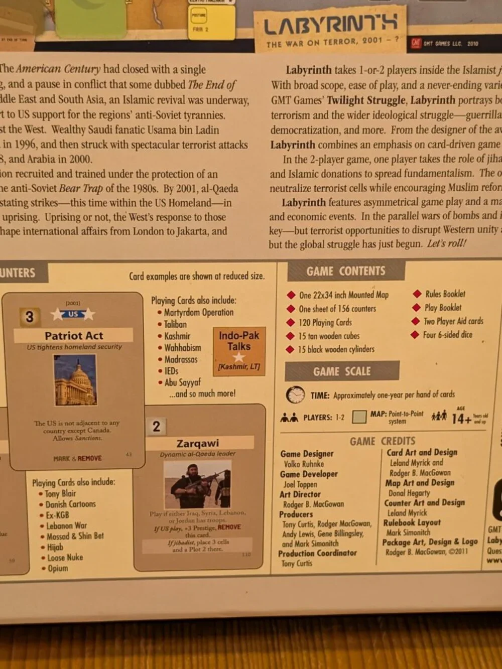 GMT Games labyrinth war