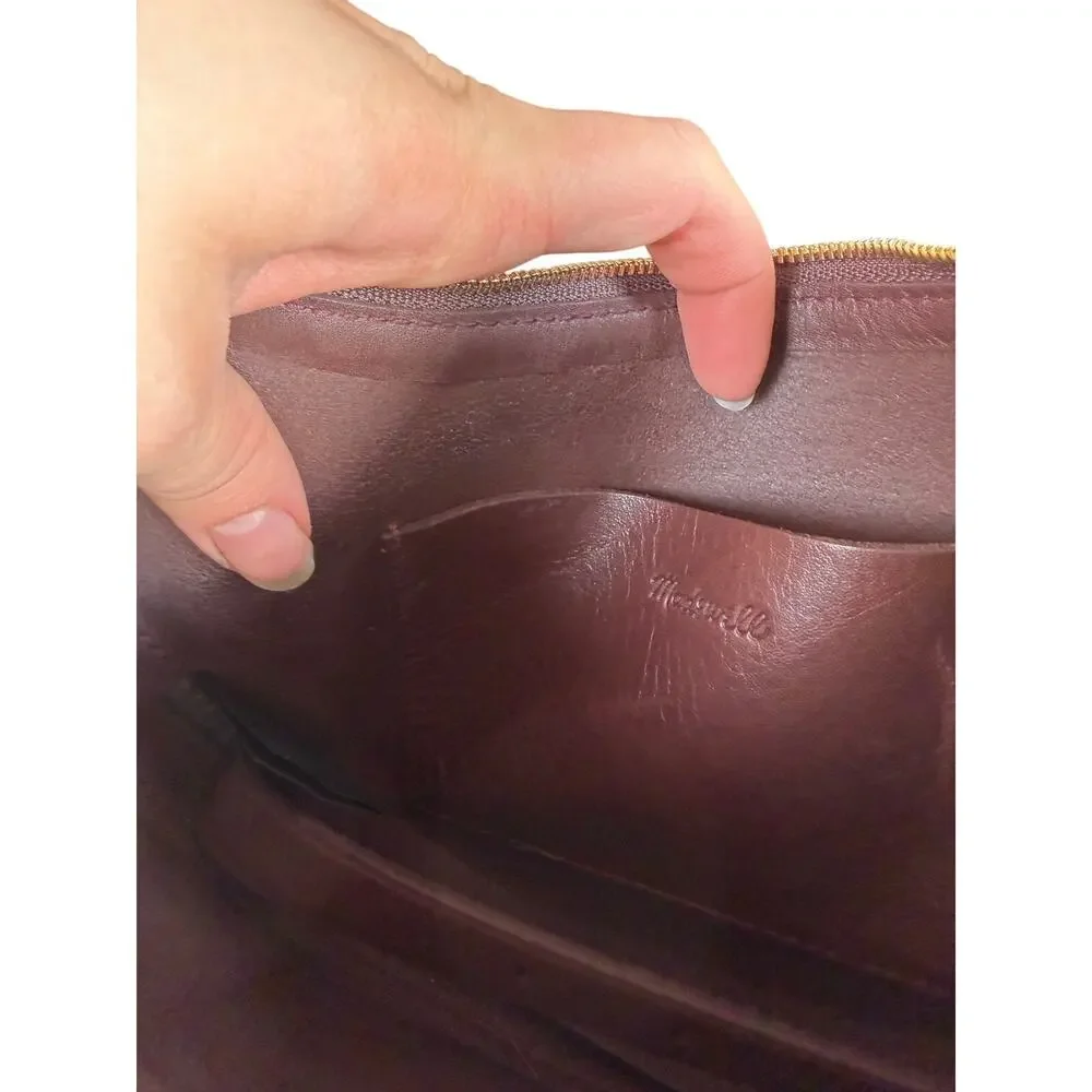 Madewell The Essential Leather Crescent Bag Cocoa Chocolate Brown