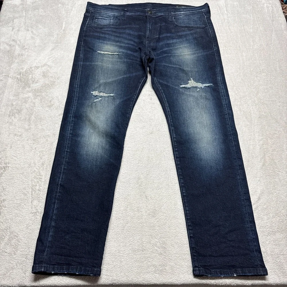 Armani Exchange A|X J13 Mens Slim Fit Dark‎ Blue Stretch Cotton Jeans 38 (41x32)