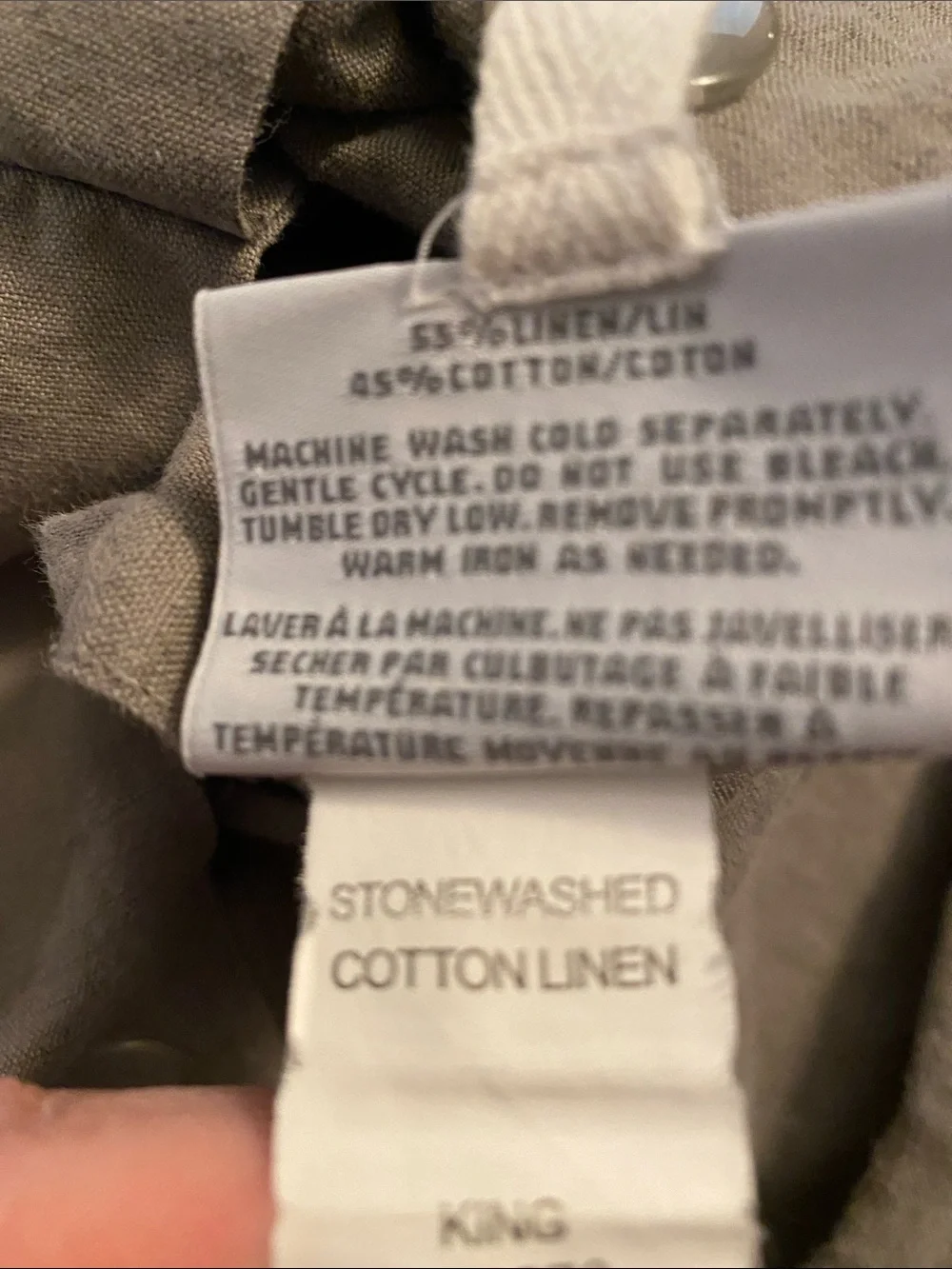 Restoration Hardware hardware fibers linen