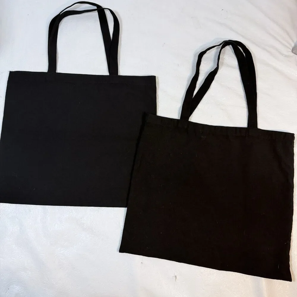 Lot of 5 Reformation Black Canvas Tote Bags