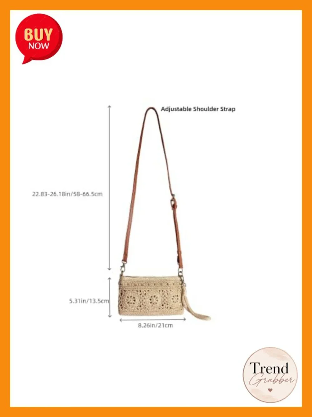 Handmade Crochet Wristlet Wallet Clutch Crossbody Shoulder Bag Phone Purse