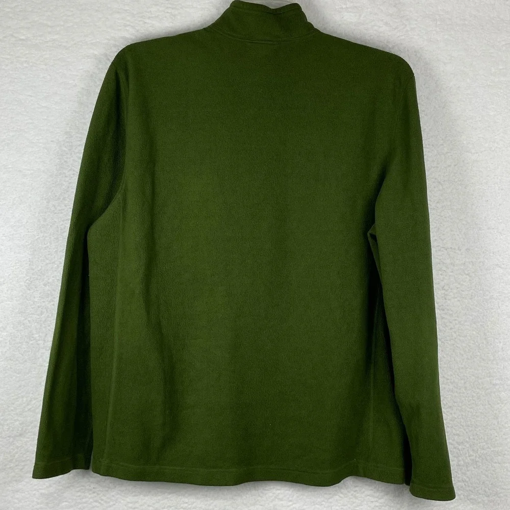The North Face Men's XL TKA 100 Glacier Quarter Zip Fleece Pullover Olive Green