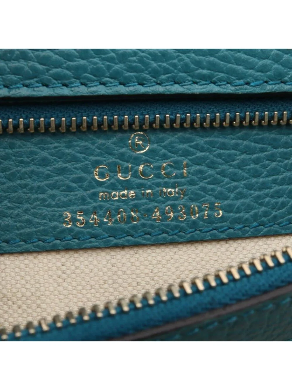 Gucci Tote Swing Blue Leather