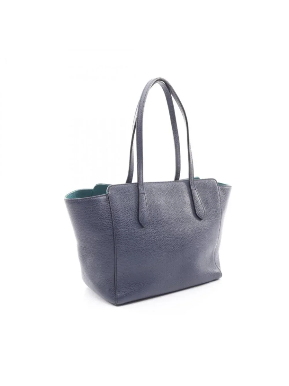 Gucci Tote Swing Blue Leather