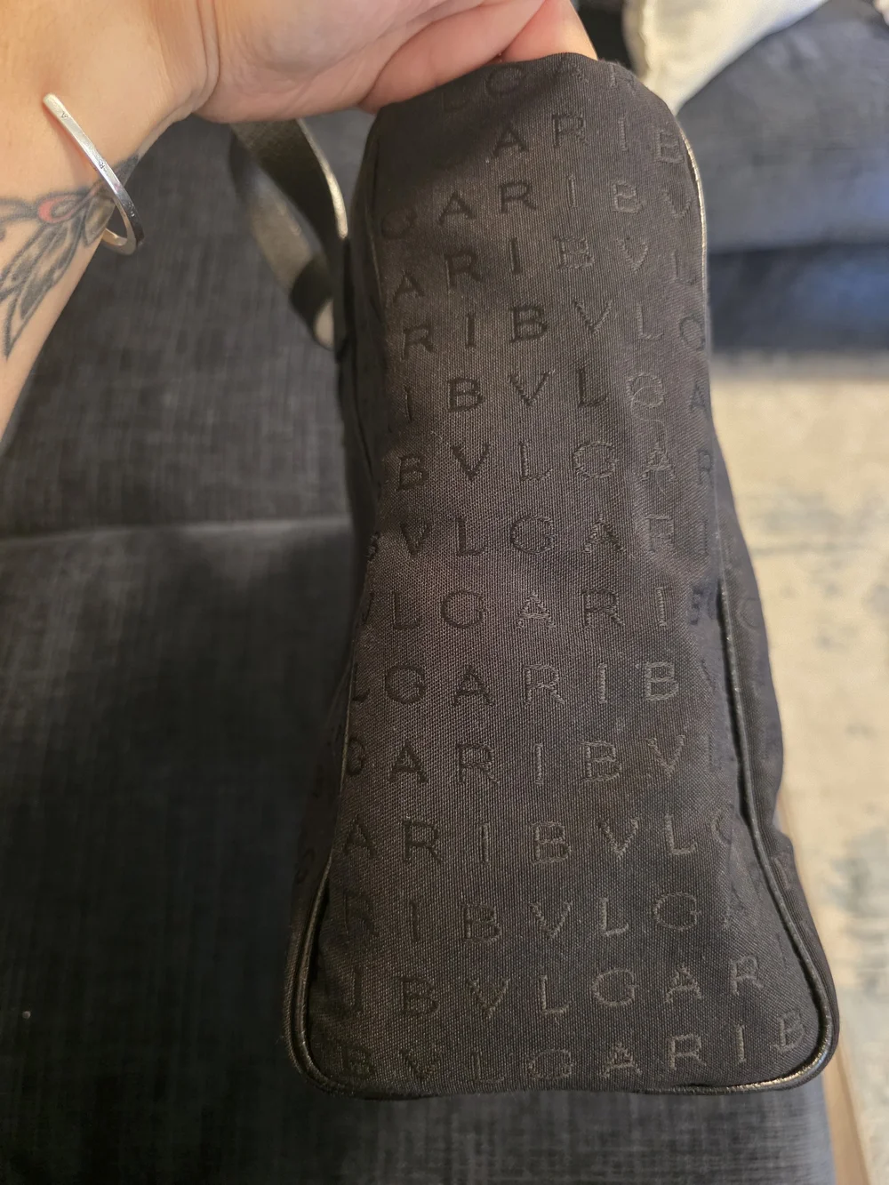 Bulgari Black Logomania Tote Bag