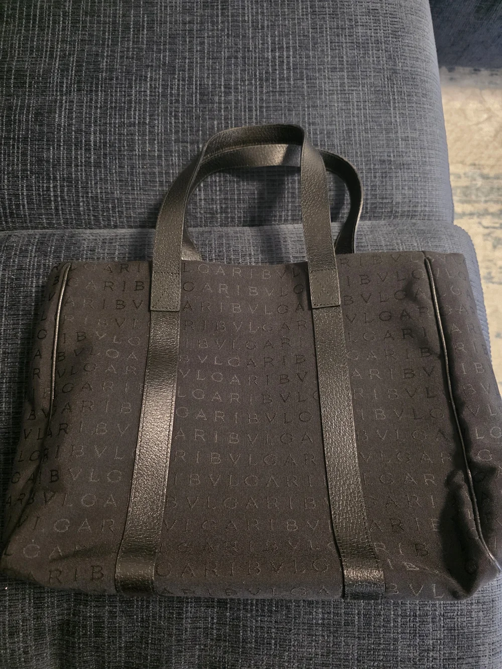 Bulgari Black Logomania Tote Bag