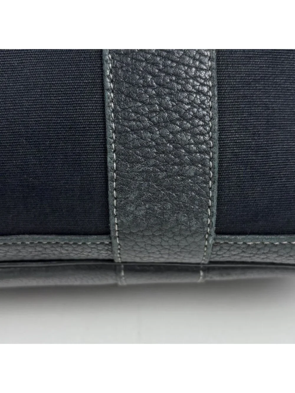 Hermes Garden Party PM Tote Toile Officier Noir