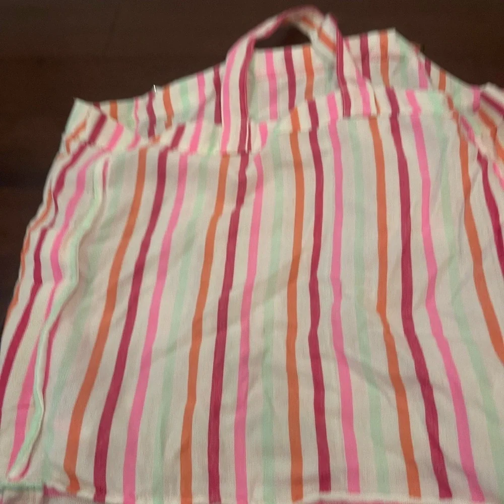 guc we the free Striped Pink and Orange multicolor Women's tote Bag