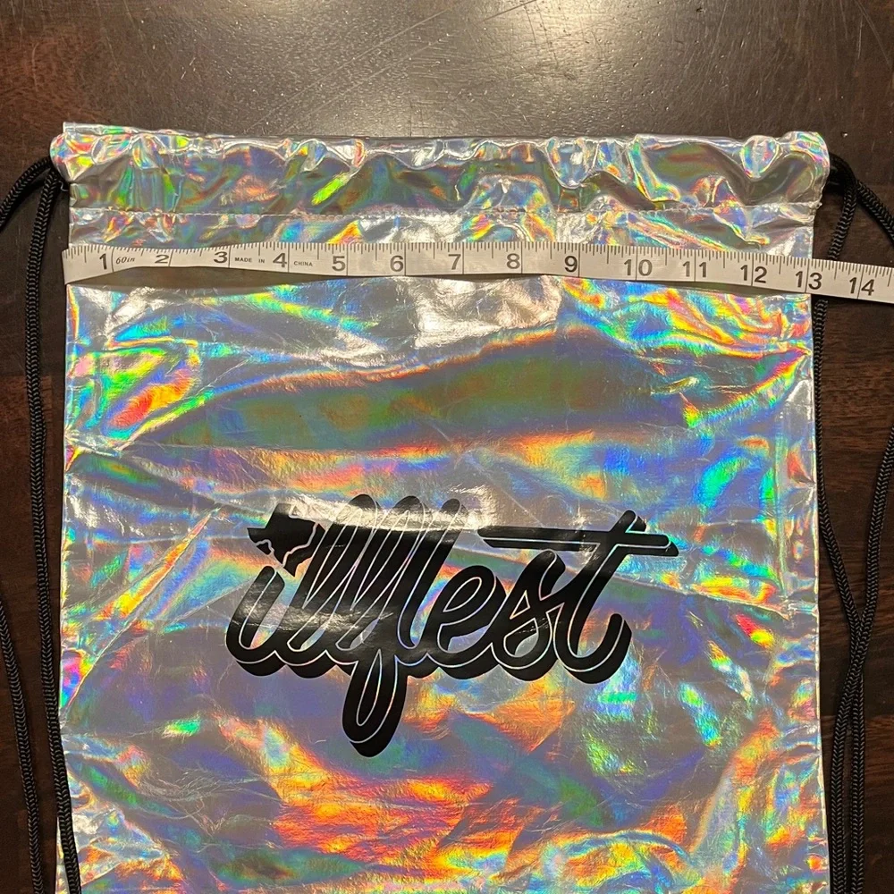 Texas Illfest Holographic Drawstring Backpack - Austin Music Art Festival!