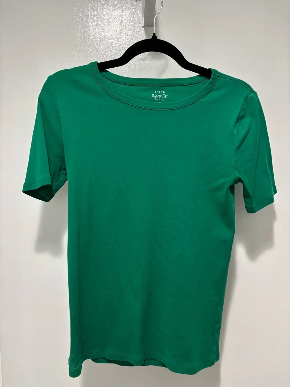 J. Crew Short Sleeve Green Crewneck Tee Medium