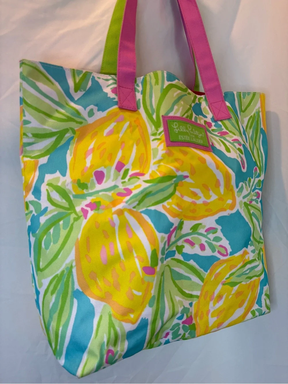 Lilly Pulitzer lemons inside lining