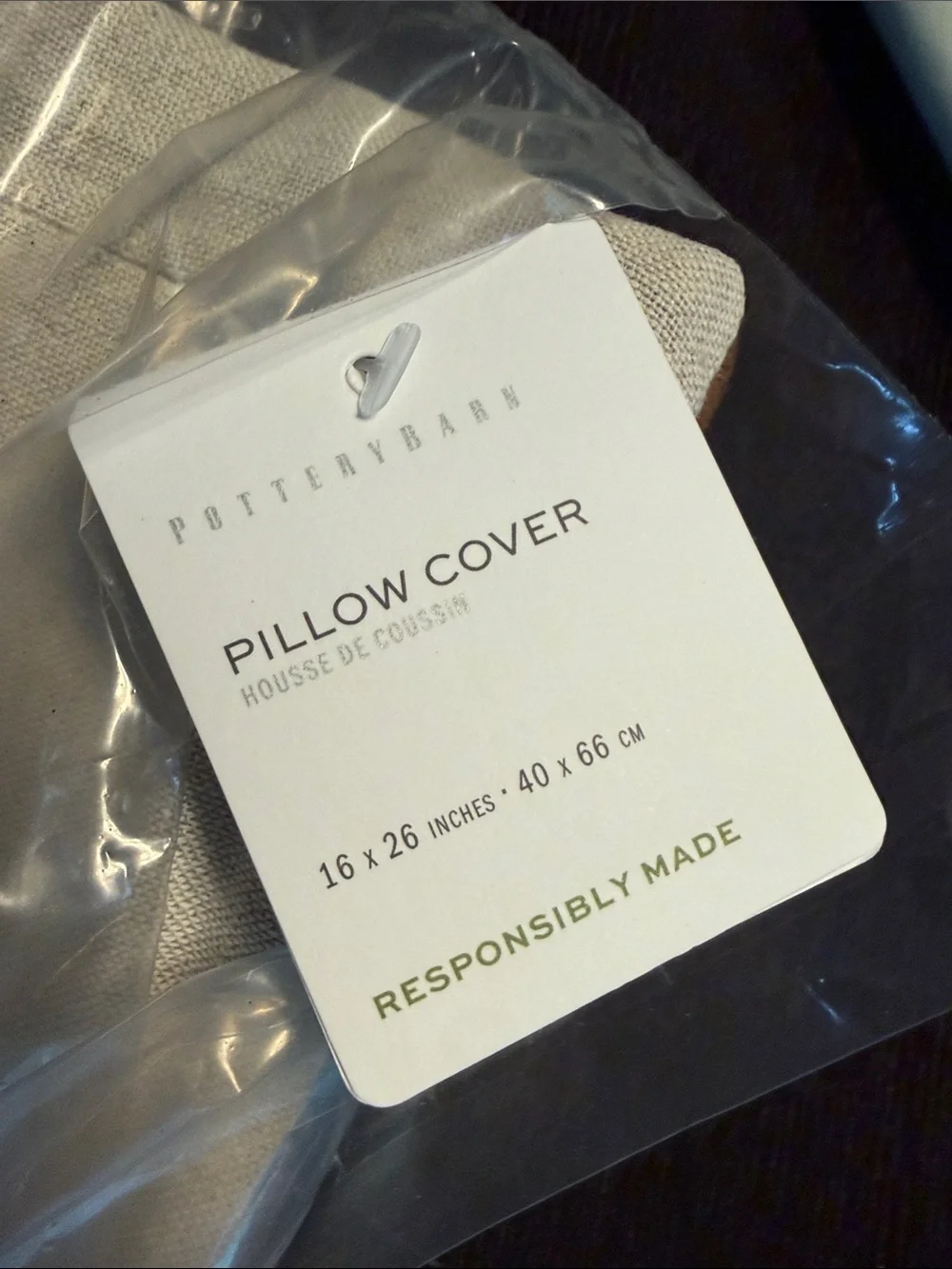 Pottery Barn Floral Foliage Embroidered Lumbar Pillow Cover 16” x 26”