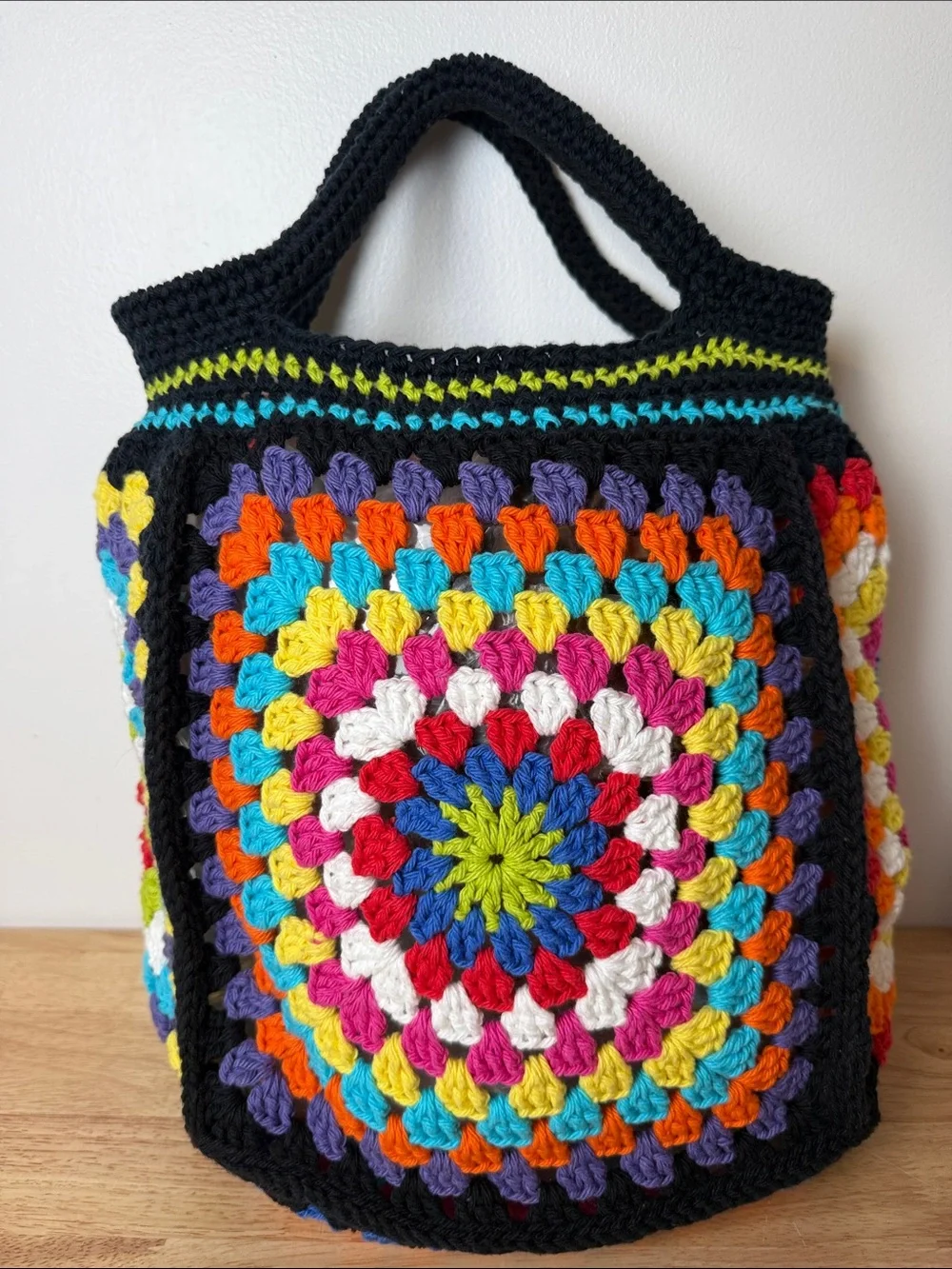 Handmade square boho soft