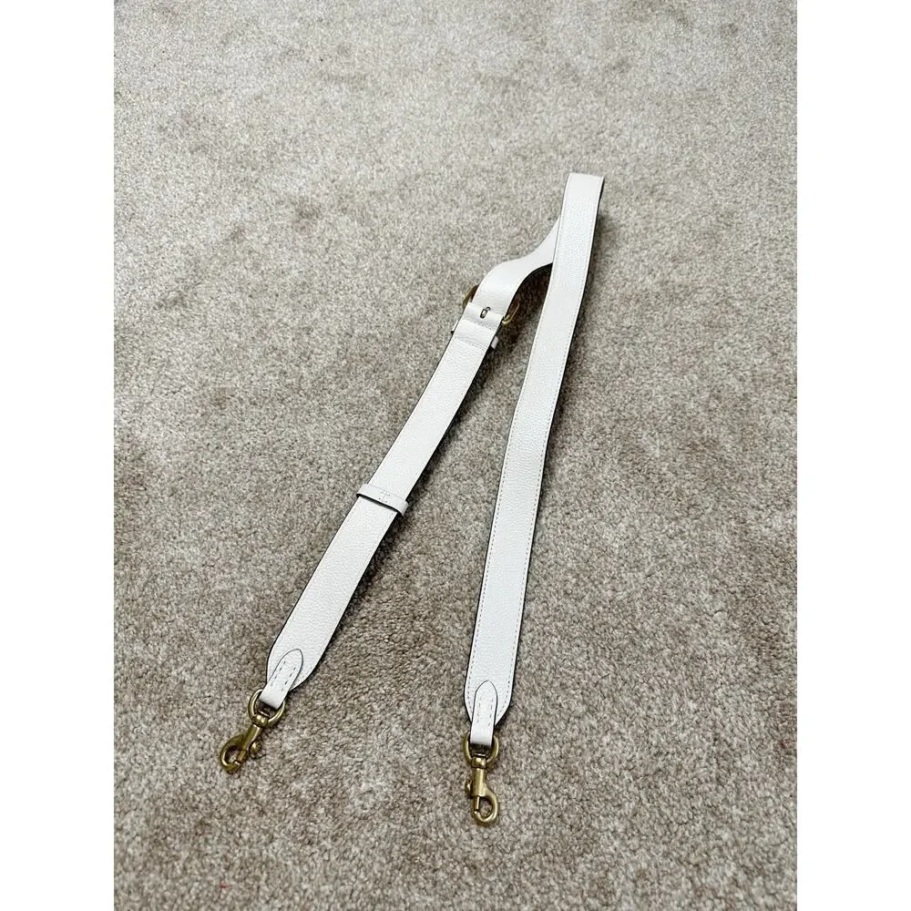 Coach Tabby Purse Strap Cream Leather Adjustable