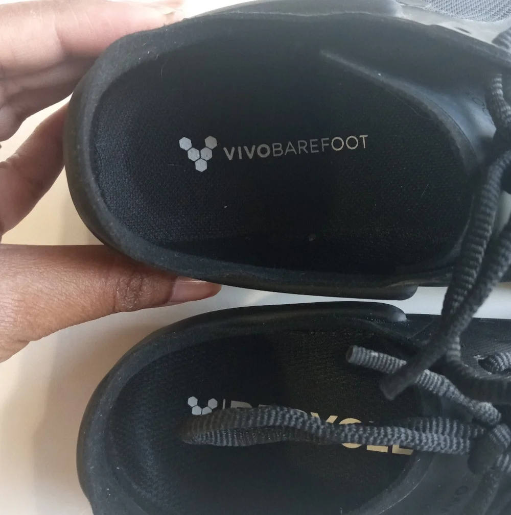 Vivobarefoot Primus Lite Trainer Running Shoe Unisex Vegan Black Leather