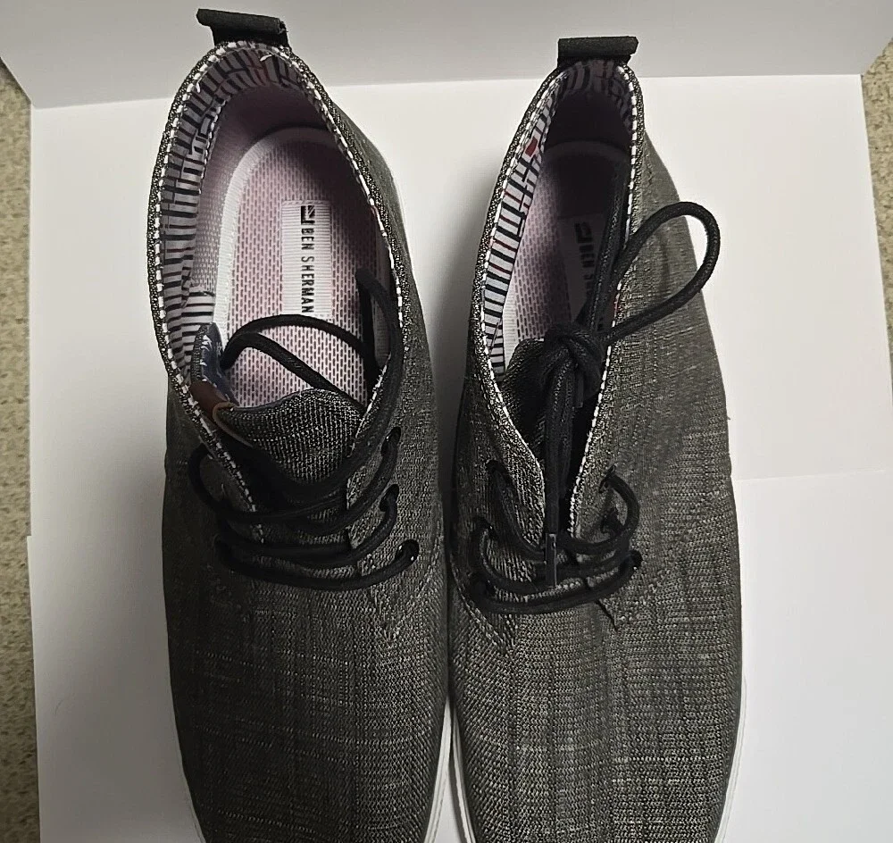 Men's Ben Sherman Chukka Sneakets Gray Size 13