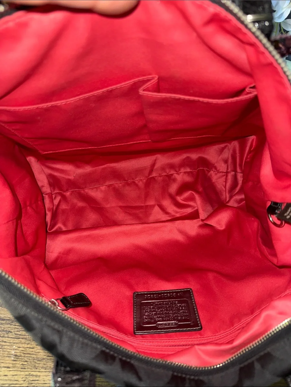 Coach tote featuring