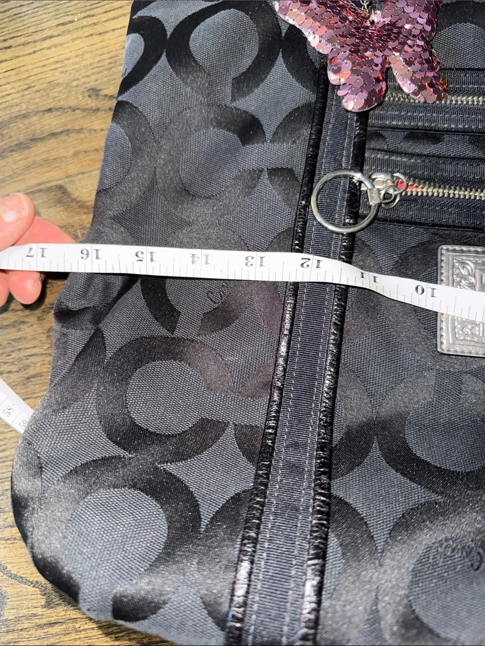 Coach tote featuring