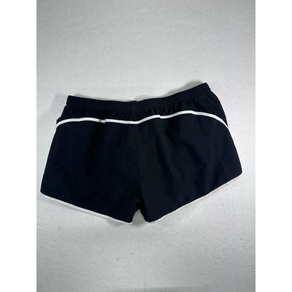 Nike Dri-FIT Women's Running Shorts Black White Athletic Gym Size X